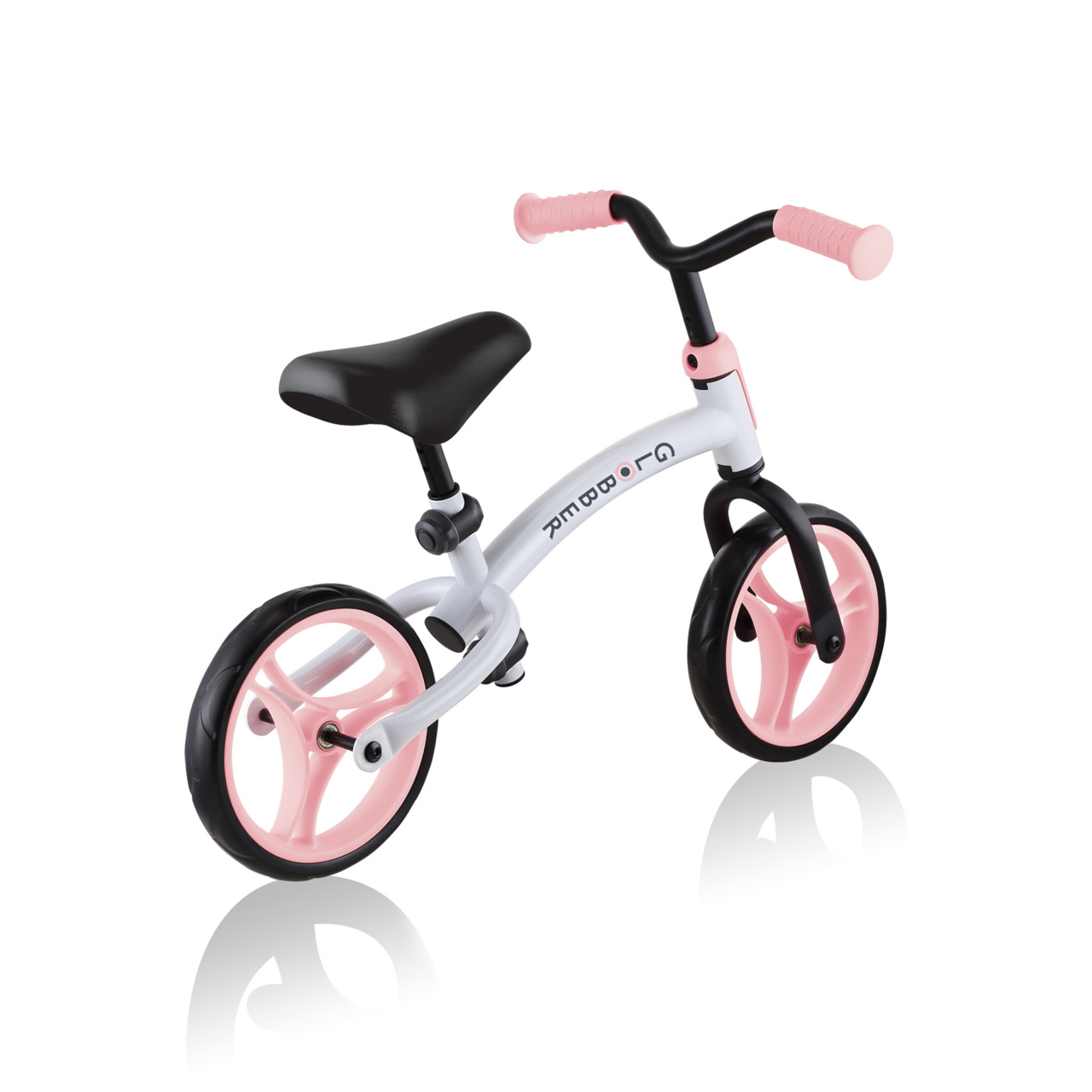 614 210 2 Adjustable Pink Balance Bike For Toddlers