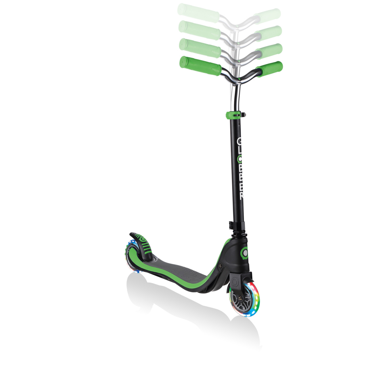 Height Adjustable Led Wheel Scooter