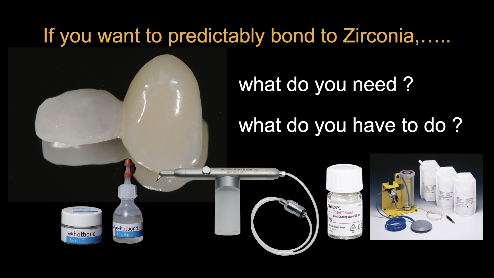 Can we trust bonding to Zirconia ?