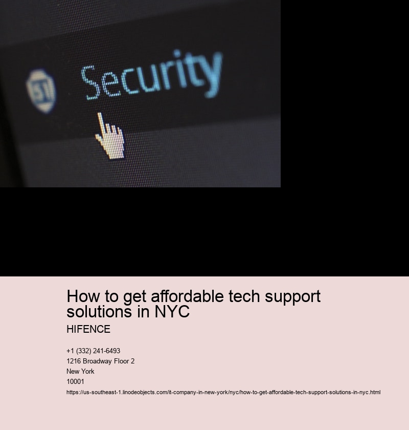 Research different tech support companies in NYC