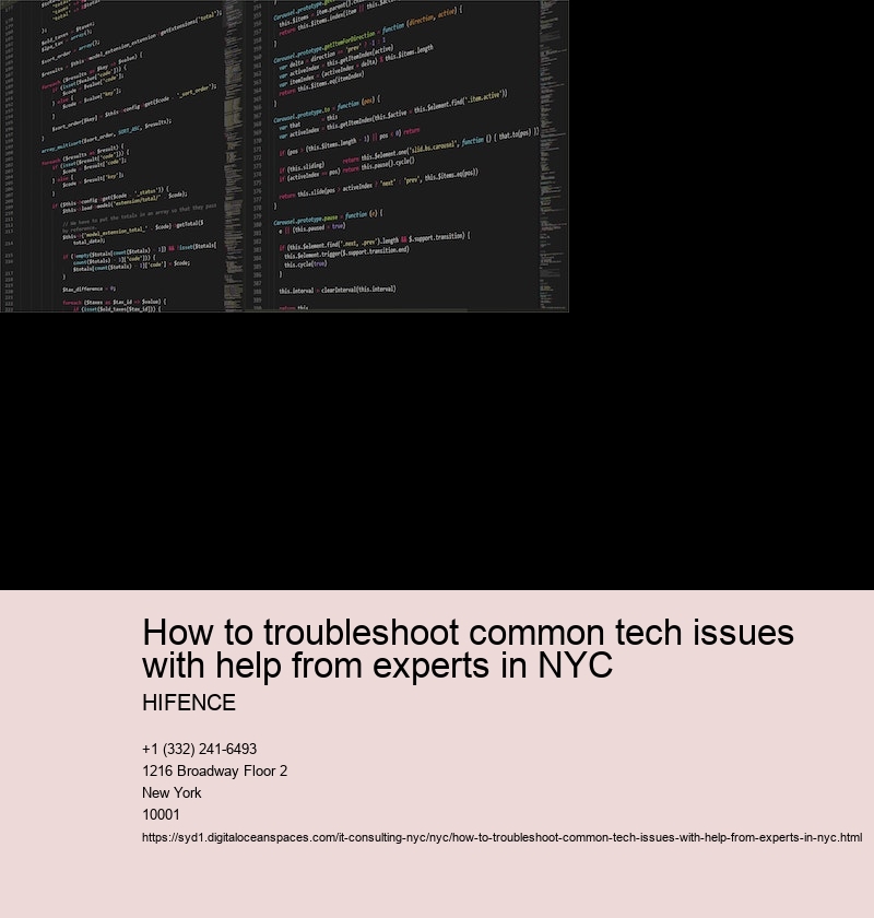 Identify the specific tech issue
