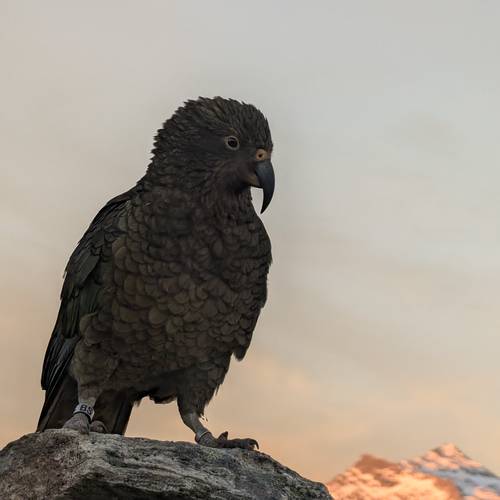 Probably a Male Sub-Adult kea