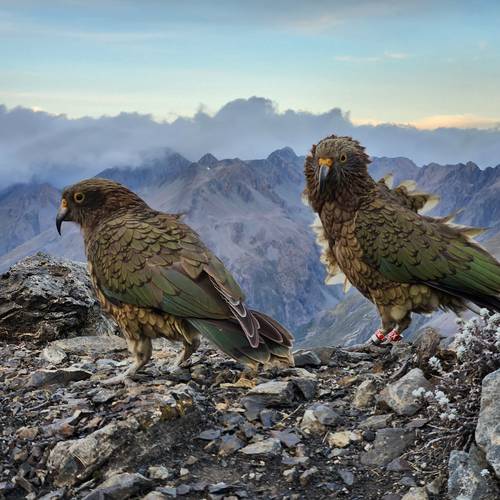 Probably a Female Adult kea