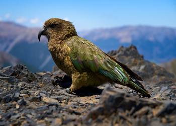 Probably a Male Adult kea