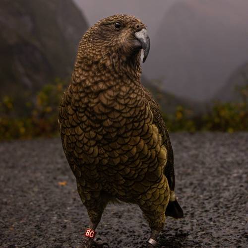 Probably a Male Adult kea