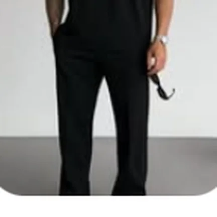 Men's two piece, black