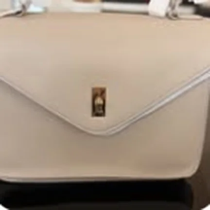 David Jones handbag, beige flap