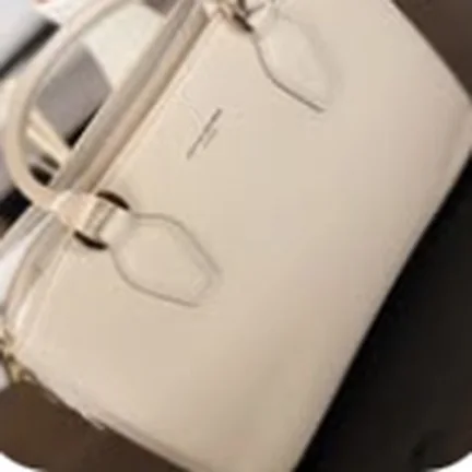 David Jones handbag, cream structured