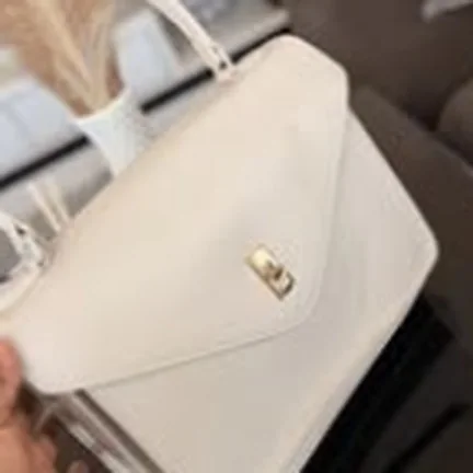 David Jones handbag, ivory flap