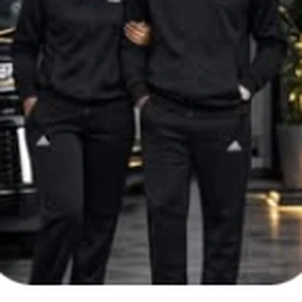 Adidas tracksuit, black