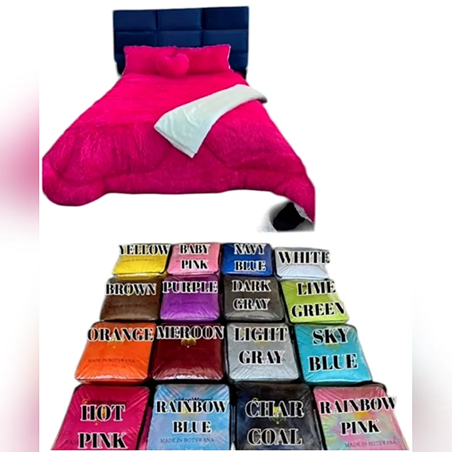 Shaggy fleece comforter