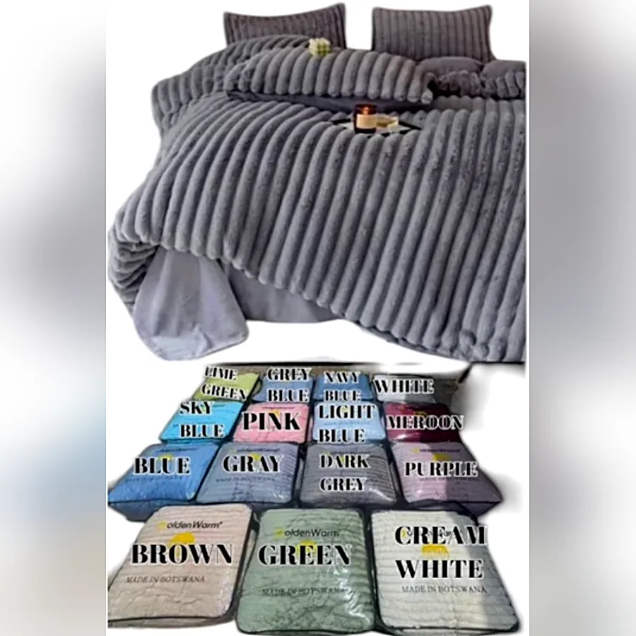 Ribbed fleece comforter