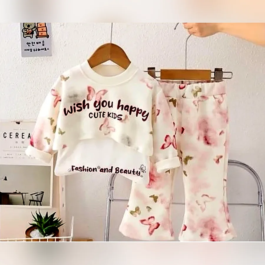 Butterfly print sweatsuit