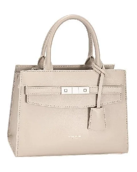Belted top-handle tote