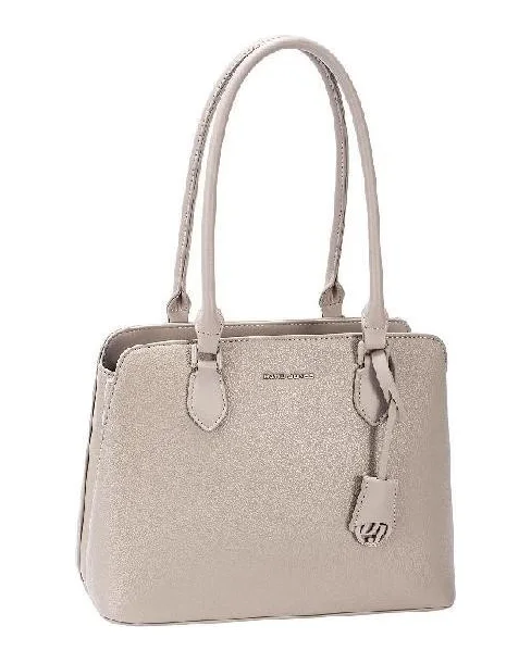 Shoulder tote with tag