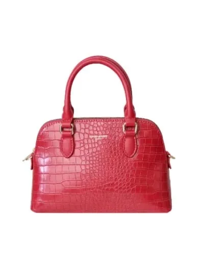 Croc-effect dome bag