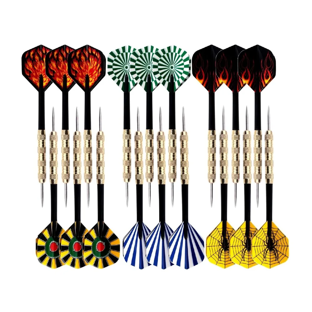 Steel-tip darts set, 18 pieces