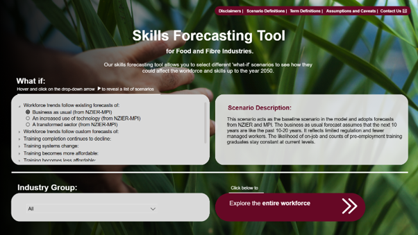 Skills forecasting tool