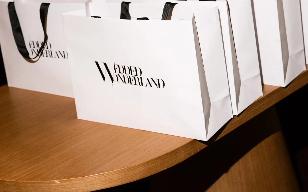 Wedded Wonderland gift bags at Wedded World