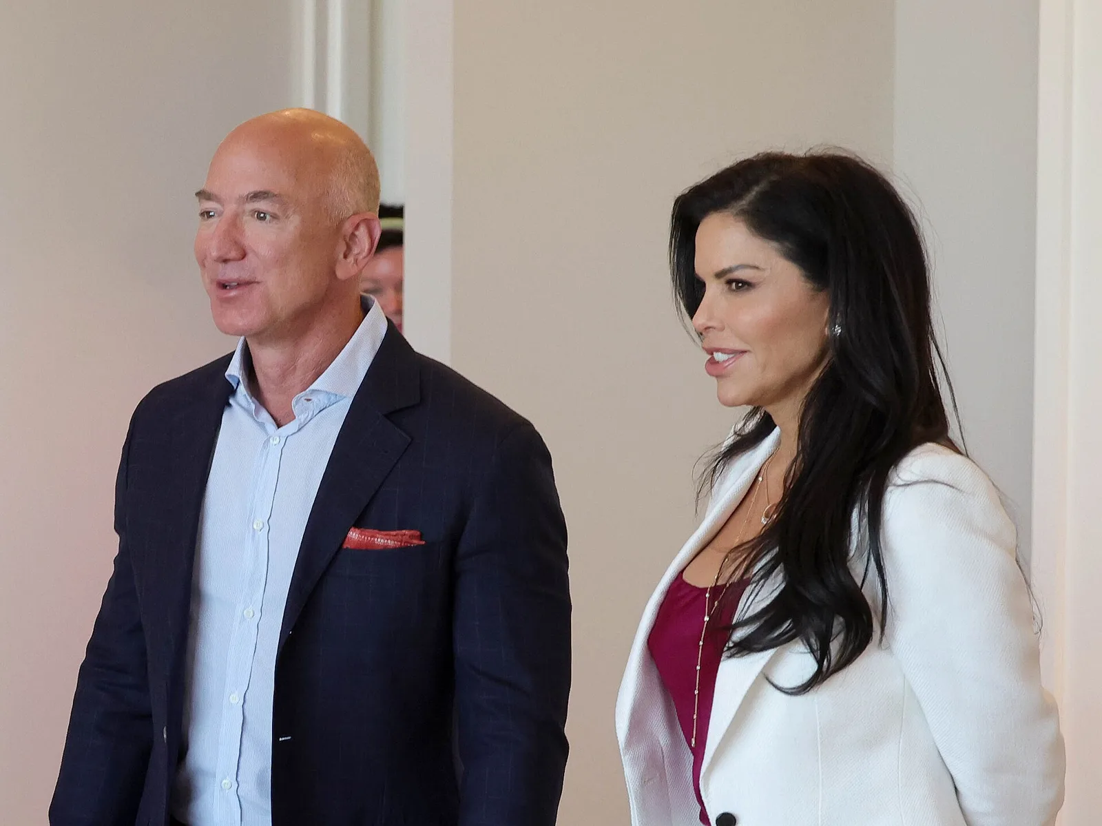 Jeff Bezos and Lauren Sánchez Bezos, two of the guests at the Lanai wedding | Wedded Wonderland